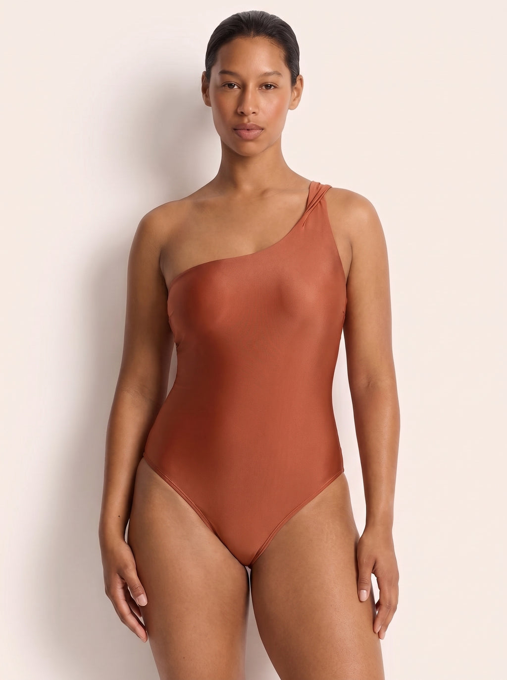 Maiô Sienna Ombro Único - Laranja